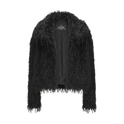 Winterjacke MILESTONE "MSWhitney", Damen, Gr. 38, schwarz, Casual, regular fit, Jacken Winterjacke, dekorativer Stehkragen