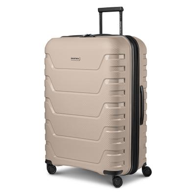 Trolley SMARTBOX "Edition 01 4 Rollen Trolley 76 cm mit Dehnfalte", Gr. 117 l, beige, Polypropylen, Koffer