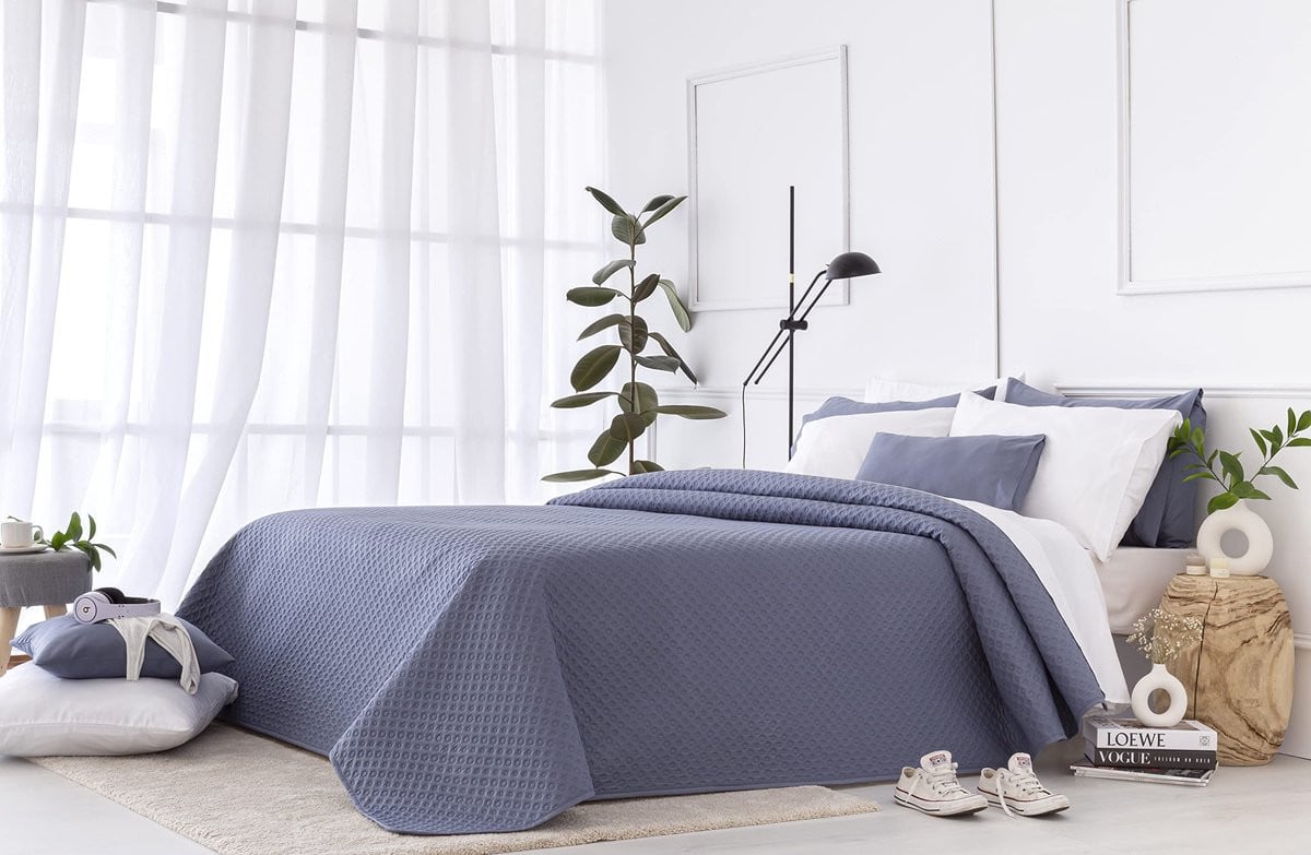 Unyqoos Stijlvolle en Zachte Sprei met Piquémotief voor Volwassenen