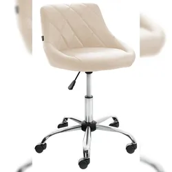 CLP Arbeitshocker Lazio creme/Kunstleder