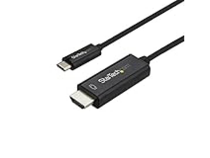 StarTech Câble Vidéo USB-C vers HDMI 2.0 2m, 4K 60Hz, HBR2, Noir
