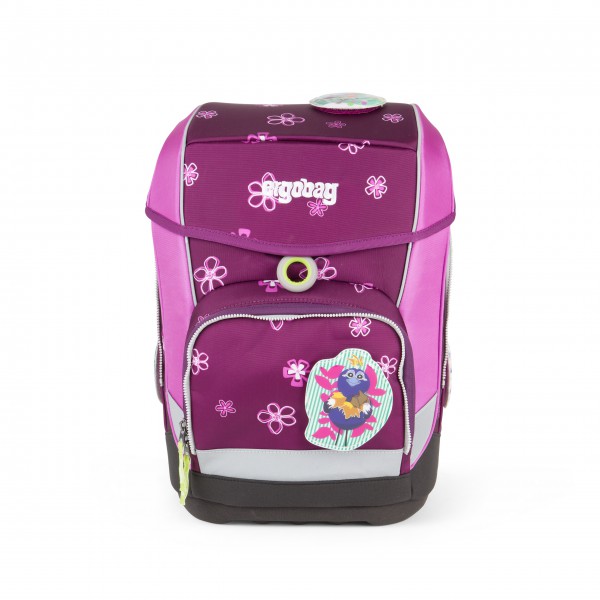 Ergobag Schulrucksack cubo-Set 5-tlg. (1-4. Klasse) ERG-CSE-001-907 Bärlissima lila blumen, Ergobag Farbe:907 Bärlissima lila blumen