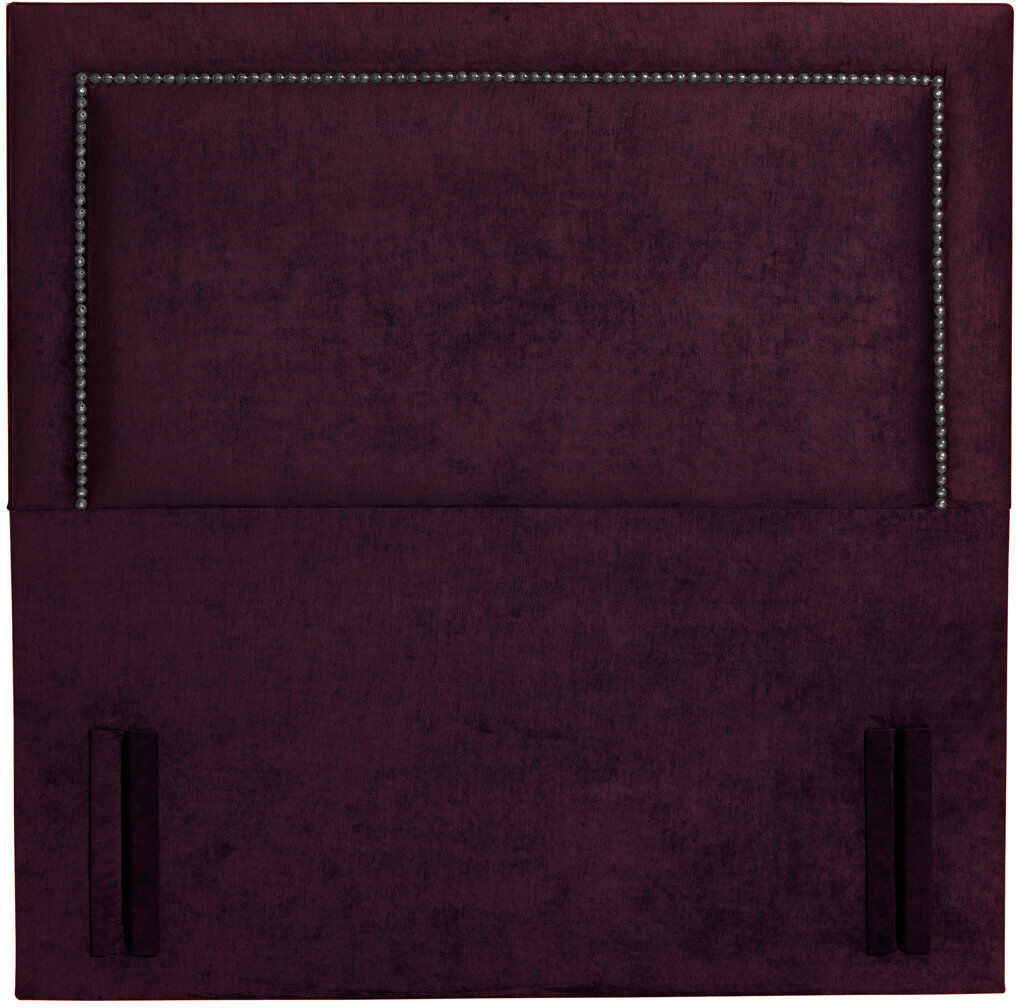 17 Stories Cherene Upholstered Velvet Headboard Purple Kingsize
