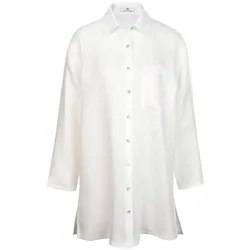 Long-Bluse aus 100% Leinen Peter Hahn weiss, 36