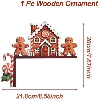Rare Purchases Christmas Door Frame Decoration Merry Christmas Decoration For Home 2025 Pendant Xmas Wood Ornaments Navidad Natal Gift style 1