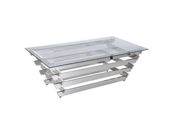 Couchtisch Silberfarben B: 70 cm