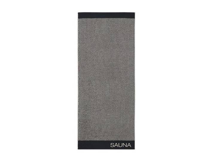 Cawö Cawö Saunahanddoek 6220 Natur Schwarz 80x200