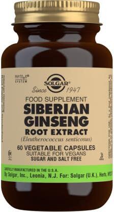 Solgar Ginseng Siberiano Extracto de Raíz 60vcaps