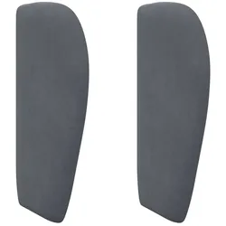 vidaXL Kopfteil Ohr Dunkelgrau 40 x 23 x 6 cm Samt