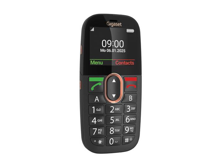Gigaset Téléphone sans fil GL695 4G VoLTE avec carte SIM sur socle - Ecran couleur 2,31'' - Noir