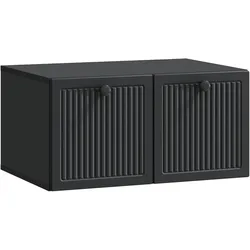 vidaXL Wandmontierter TV-Schrank Schwarz 59,5 x 41 x 30 cm