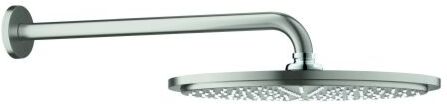 Grohe Rainshower Cosmopolitan Kopfbrause 26066DC0 supersteel, mit Brausearm, 380 mm