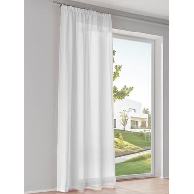 Gardine HEINE HOME Gr. 1, weiß, B:140cm H:145cm, Polyester, Gardinen, Gardine