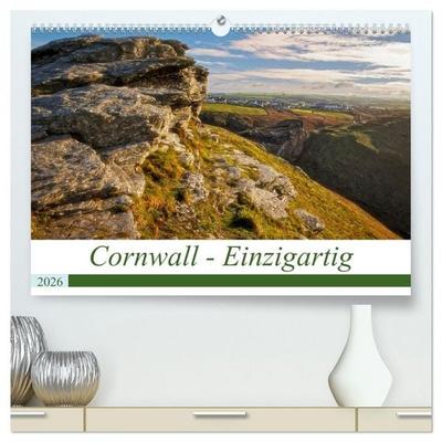 Cornwall - Einzigartig (hochwertiger Premium Wandkalender 2026 DIN A2 quer), Kunstdruck in Hochglanz