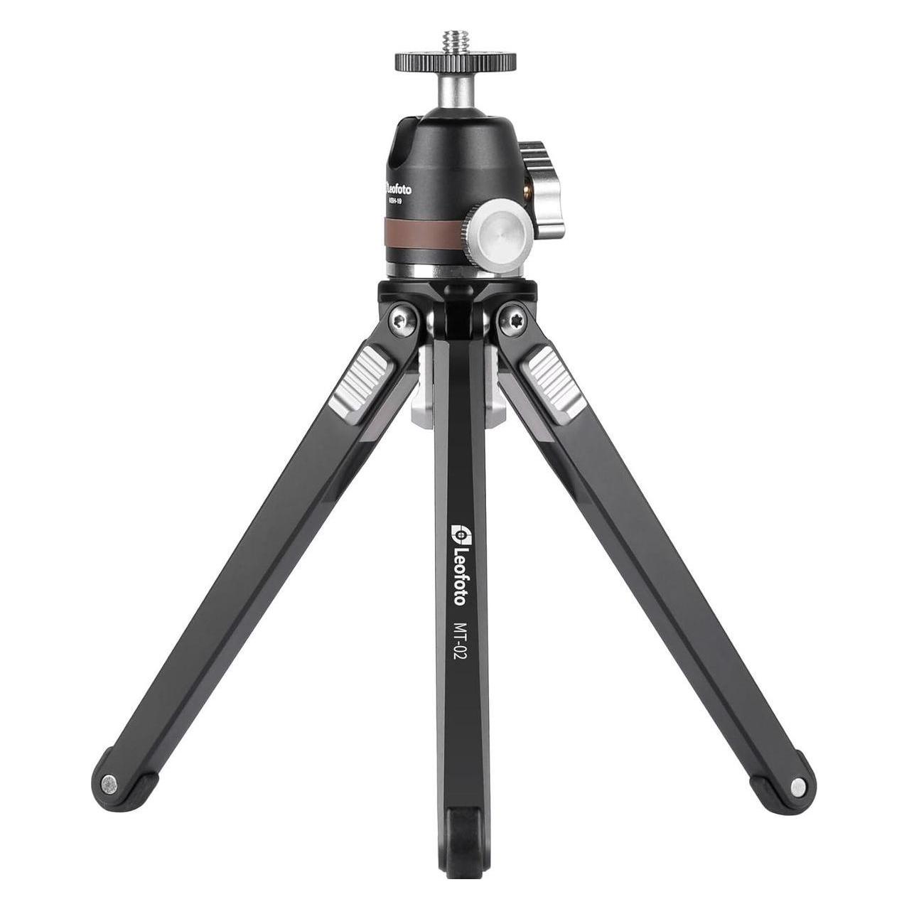 Leofoto Tripod Mini MT-02 + MBH-19 (Metall) (MT-02+MBH-19)