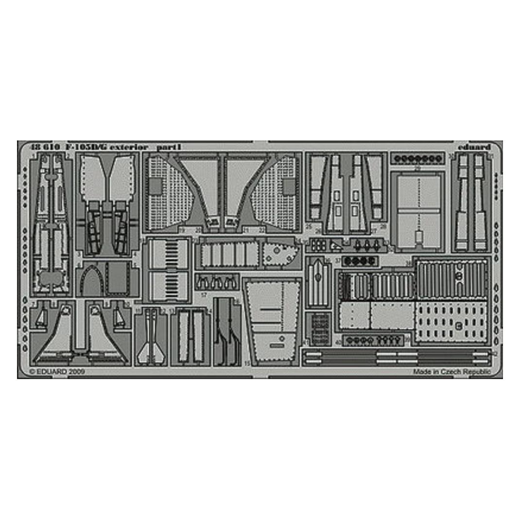 Eduard F-105D/G exterior Für Hobby Boss Bausatz (48610)