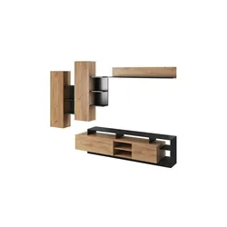 Wohnwand   ¦ holzfarben ¦ Maße (cm): B: 260 H: 171