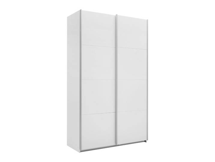Schwebetürenschrank 136/229/57 cm Weiss