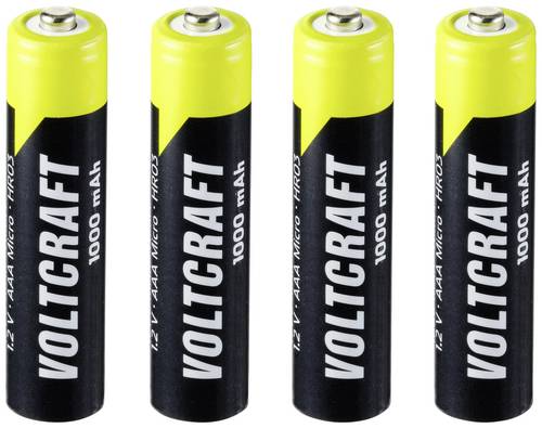 VOLTCRAFT Endurance HR03 Micro (AAA)-Akku NiMH 1000 mAh 1.2V 4St.