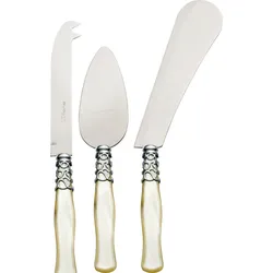 Selene Käseservierset perlmutt-stahlfarben, in Geschenkbox, 3-teilig