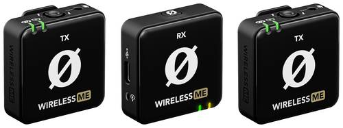 Rode Ansteck Mikrofon-Set Wireless ME Dual Übertragungsart (Details):Funk inkl. Kabel, inkl. Windschutz, inkl. Tasche, inkl