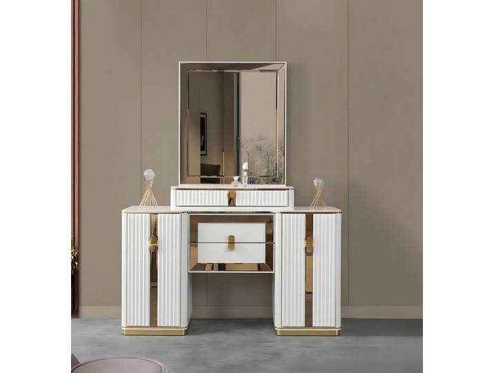 JVmoebel Schminktisch Weißer moderner Frisiertisch mit elegantem Design
