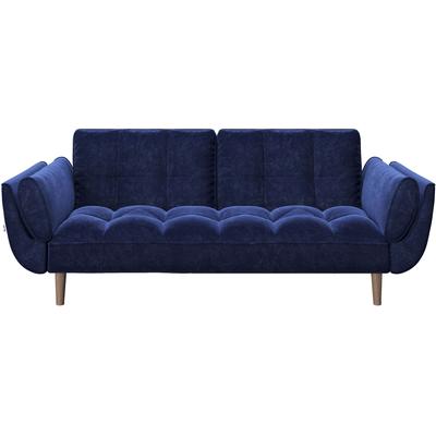 Schlafsofa PLAYBOY "Scarlett", blau (dunkelblau), B:215cm H:81,5cm T:84,5cm, Sofas, Schlafsofa, Schlafsofa