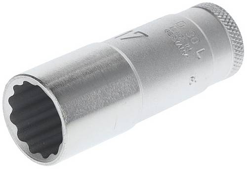 Steckschlüsseleinsatz D 30 L 3/8 Zoll 12-kant SW 17mm L.63,5mm GEDORE