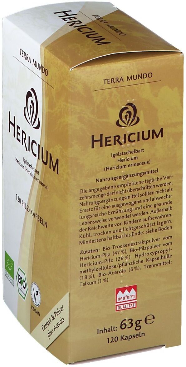 Hericium Vitalpilz Bio Terra Mundo Kapseln 120 St