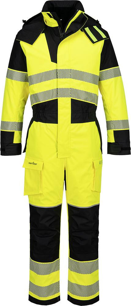 Portwest Winter- en regencombinatie Pw3 Fr Modaflame Geel/Zwart Maat L