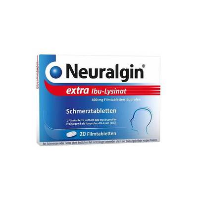 Dr. Pfleger Arzneimittel GmbH NEURALGIN extra Ibu-Lysinat Filmtabletten 20 St 09042974