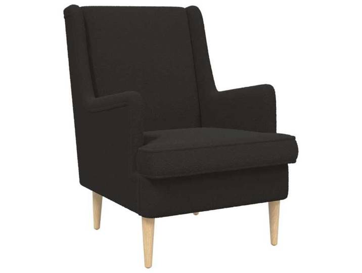 NEW Meuble de salon - vidaxl - Fauteuil Noir Bouclé - Fauteuil simple{62x79x90 cm } 291989