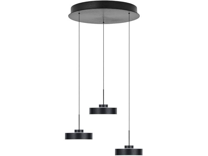 Pendellampe Spencer anthrazit eloxiert Aluminium/Eisen 2100 lm Dimmbar B 43 cm - LED - Lichtfarbe: Warmweiss - LED Energiesparlampen