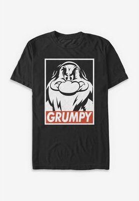 Men's Big & Tall Disney Grumpy Tee by Disney in Black (Size 5XL)