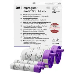 3M | Impregum Penta Soft Quick | Polyether Abformmaterial für die Monophase | Refill-Packung | 2 x 360 ml