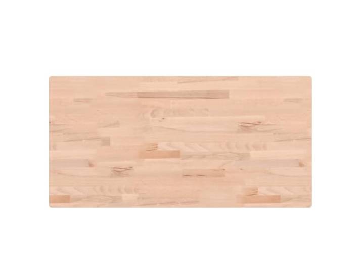 GKHPYURE Tischplatte 100 x 50 x 4 cm rechteckig aus massivem Buchenholz Unbehandeltes massives Buchenholz, gerade Maserung, glatte Oberfläche, pflegeleicht, kreative Verwendung