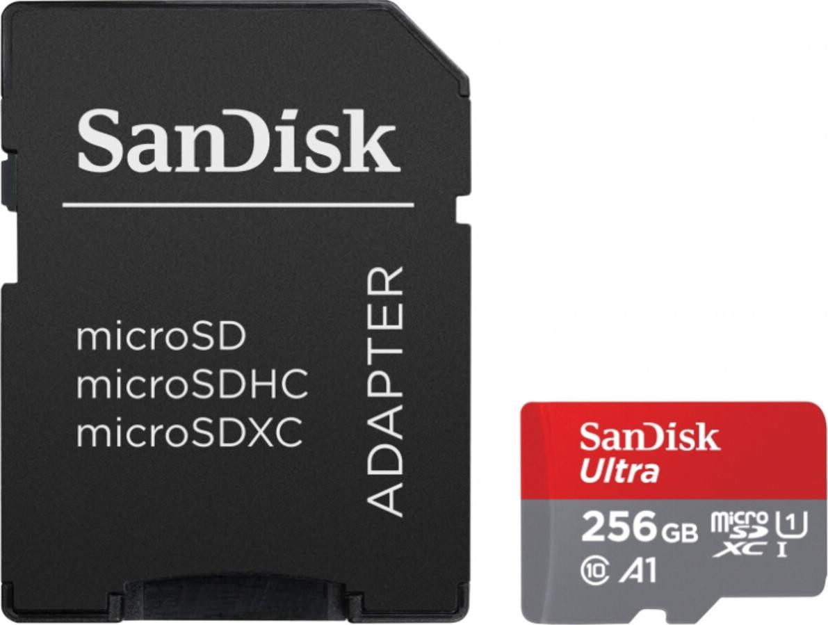 SanDisk Ultra microSDXC A1 256GB 150MB/s met Adapter
