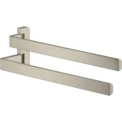 hansgrohe AXOR UNIVERSAL Accessories Doppel-Handtuchhalter, 42821820, Farbe: Brushed Nickel