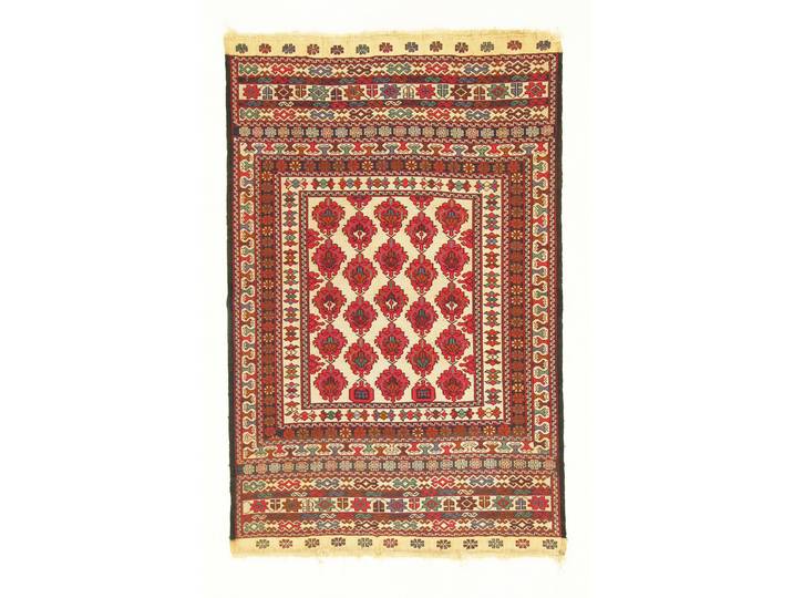 Kelim Sirjan Teppich 92x138 Handgeknüpft Orientteppich Perserteppich Wolle