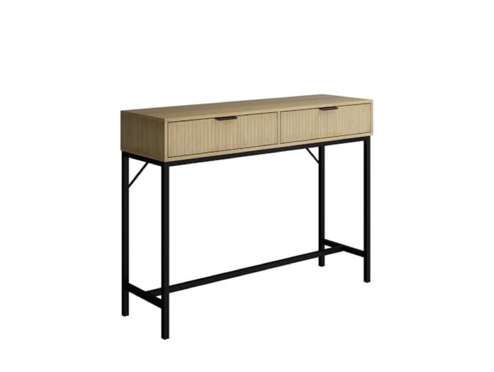 Vicco Schreibtisch Lennox, Eiche, 100 x 30 cm mit 2 Schubladen, zur Verwendung als Arbeitsplatz oder Konsolentisch geeignet