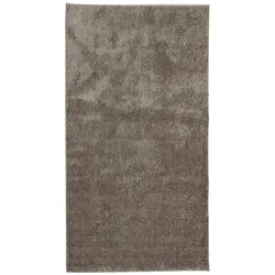 vidaXL Teppich ISTAN Hochflor Glänzend Grau 80x150 cm