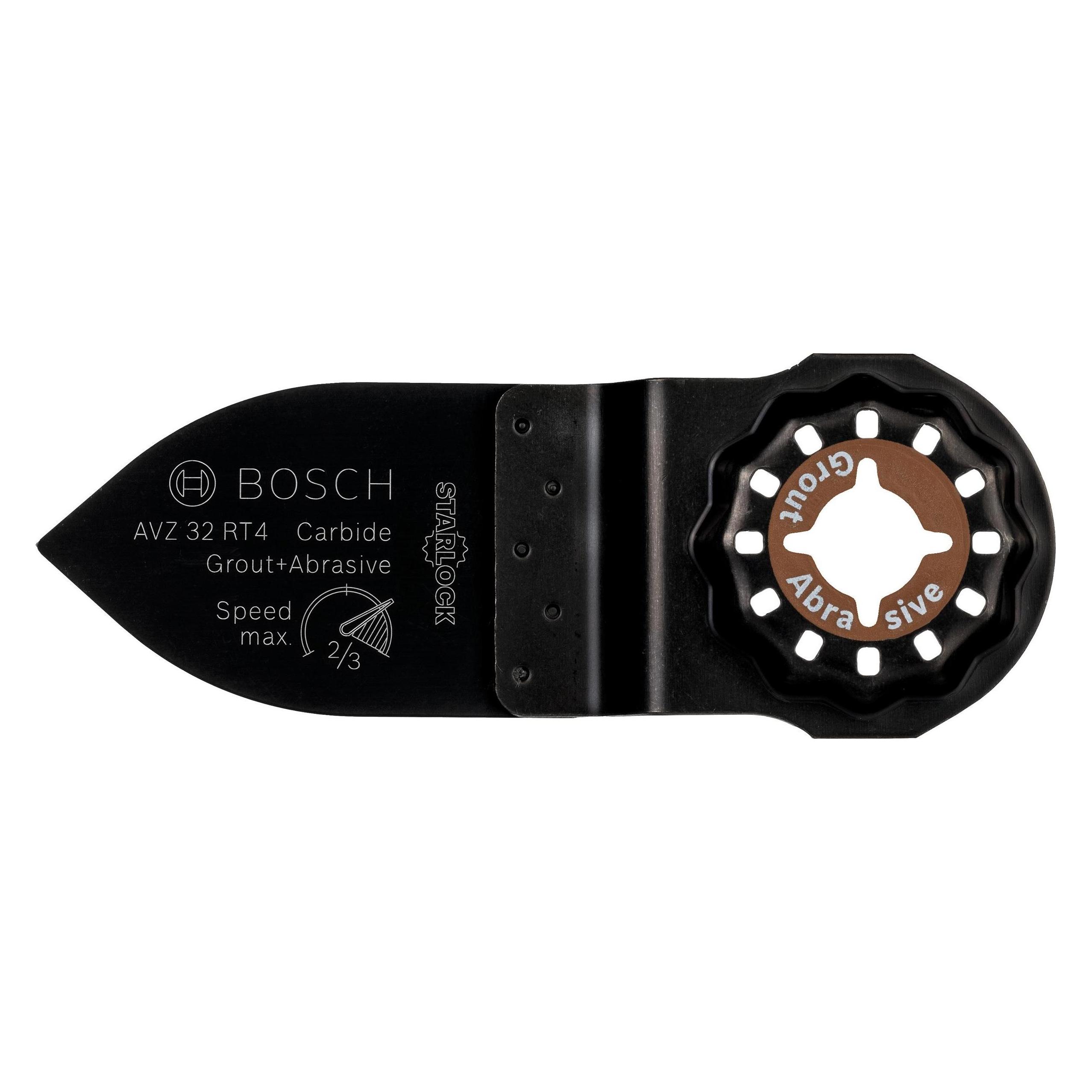 Bosch Professional Zubehör Starlock Carbide-RIFF Schleiffinger AVZ 32 RT4, B: 32 mm, T: 50 mm (2609256D52)