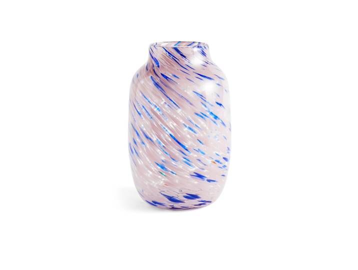 HAY Splash Round vaas L 30 cm Light pink-blue