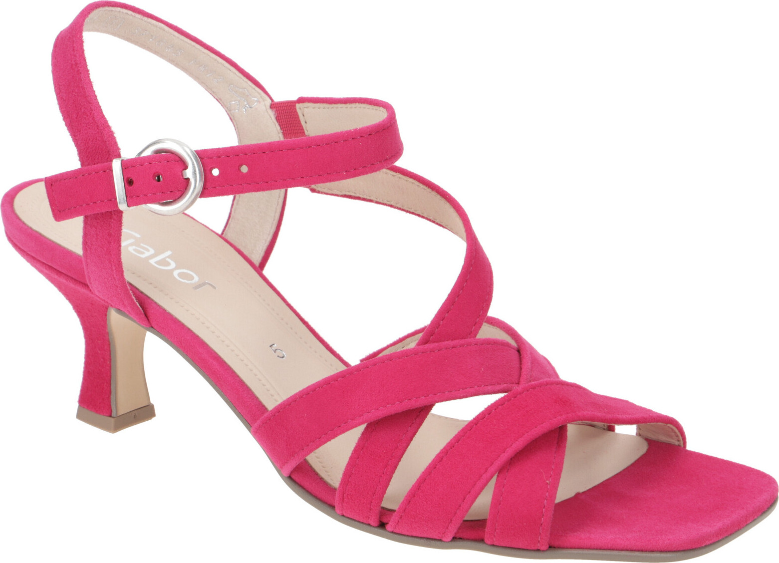 Gabor 41.781 Damen Sandalette - Riemchen Sandalen pink Elegant NEU