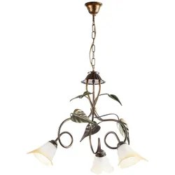 Kronleuchter Miranda Bronze/Olivgrün max. 6 Watt