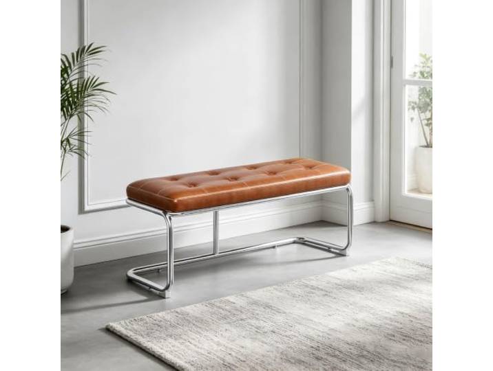 Gepolsterte Ottomane, Bettbank, Fußstütze, Lounge-Hocker mit Metallbeinen Sofa- und Nachttischbänke, Gäste- und Empfangsstühle, Wartebank für Friseursalons, Büros und Hotels(39.4in/100cm)
