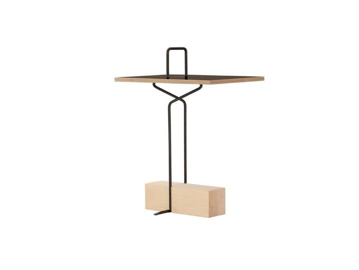 Nils Holger Moormann Abstelltisch Abgemahnt schwarz, Designer Nils Holger Moormann, 47x62x31 cm