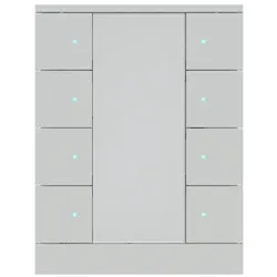 Busch-Jaeger SB/U8.0.12-83 Busch-Tenton® Bedienelement 8-fach für KNX by Busch-Jaeger, alusilber 2CKA006330A0258 SBU801283
