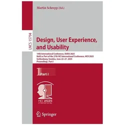 Design, User Experience, and Usability, Fachbücher von Martin Schrepp