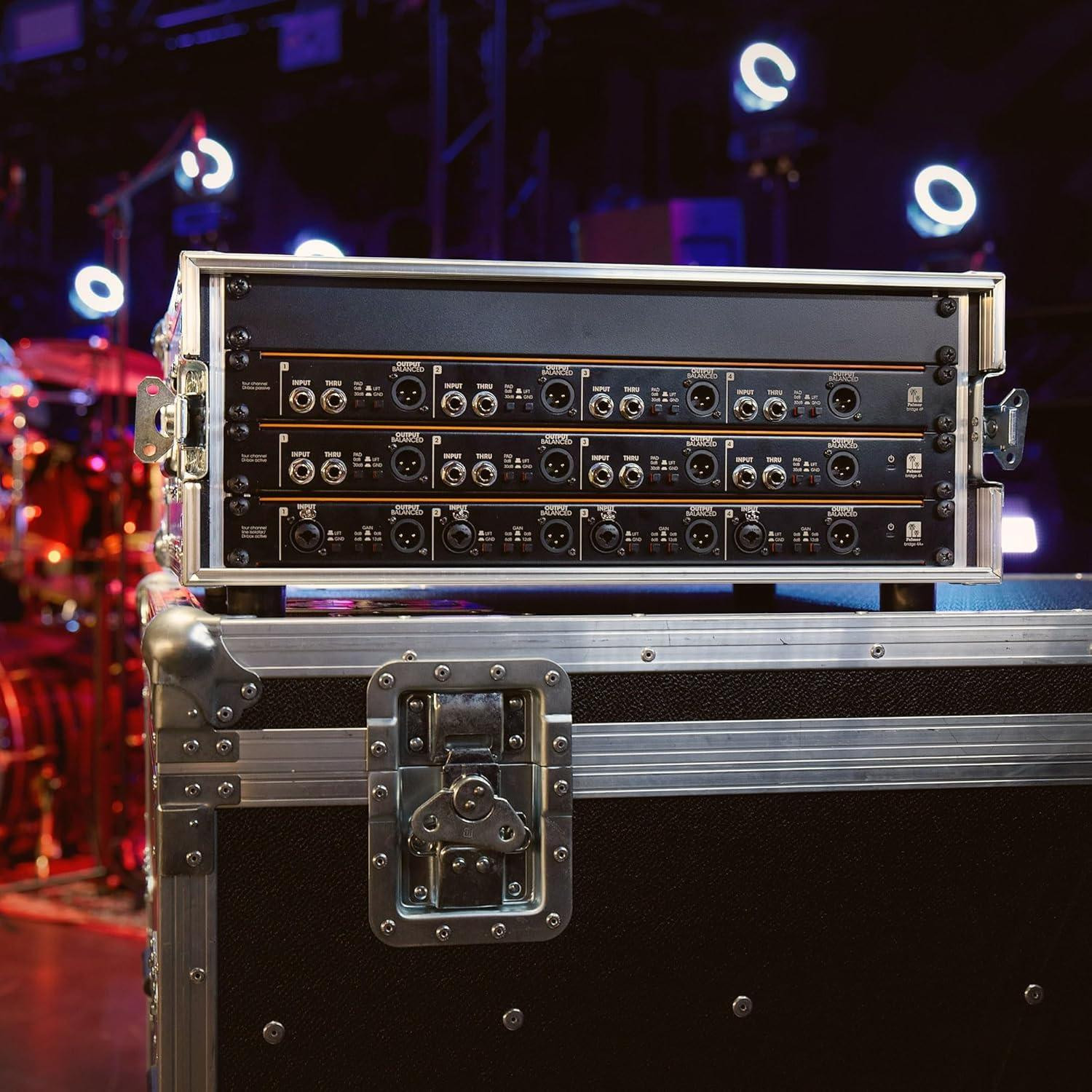 Selius BRIDGE 4A+ Active 4-kanaals direct box (DI) / lijn isolatiebox, 19 inch rack-monteerbaar